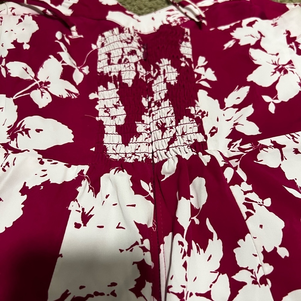 Abercrombie & Fitch Pink and White Floral Dress - Picture 8 of 9